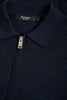 Matinique® Wool Zip Polo Knit/Dark Navy Melange - AW23 SALE