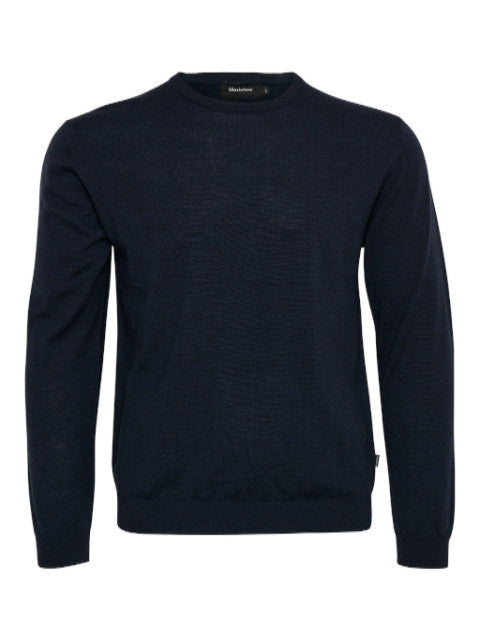 Matinique® Margrate Merino Wool Crew Knit/Navy - CORE SS22
