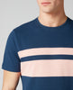 REMUS UOMO® Striped T-Shirt/Dark Blue - New SS20