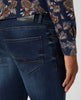 REMUS UOMO® Apollo Slim Fit Powerstrech Jeans/Dark Blue - SS22