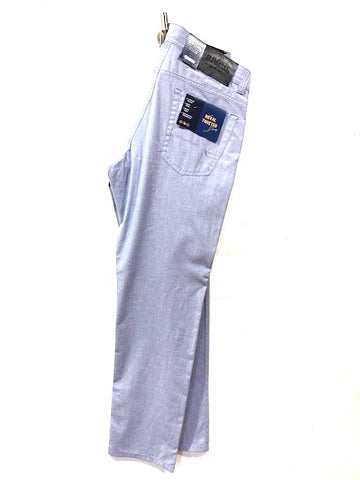 BRUHL® YORK Lightweight Cotton Trousers/Powder Blue - SS23 SALE